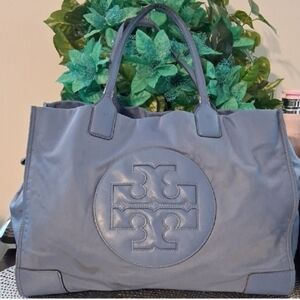 Tory Burch Blue Tote Bag